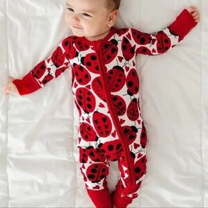 Little Sleepies Love bug Zippy 3-6mos